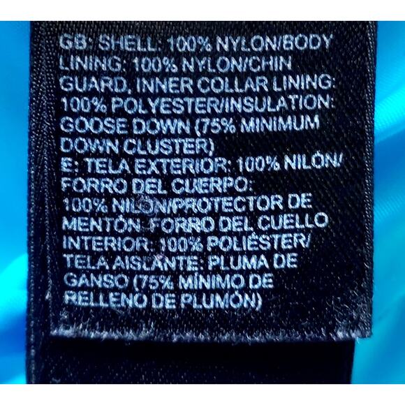 THE NORTH FACE 550 Goose Down Quilted Puffer Vest Blue Full Zip Women's Size SM - Picture 6 of 7